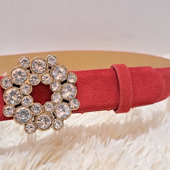 Talbots Red Leather NWT Belt - Picture 3 of 9